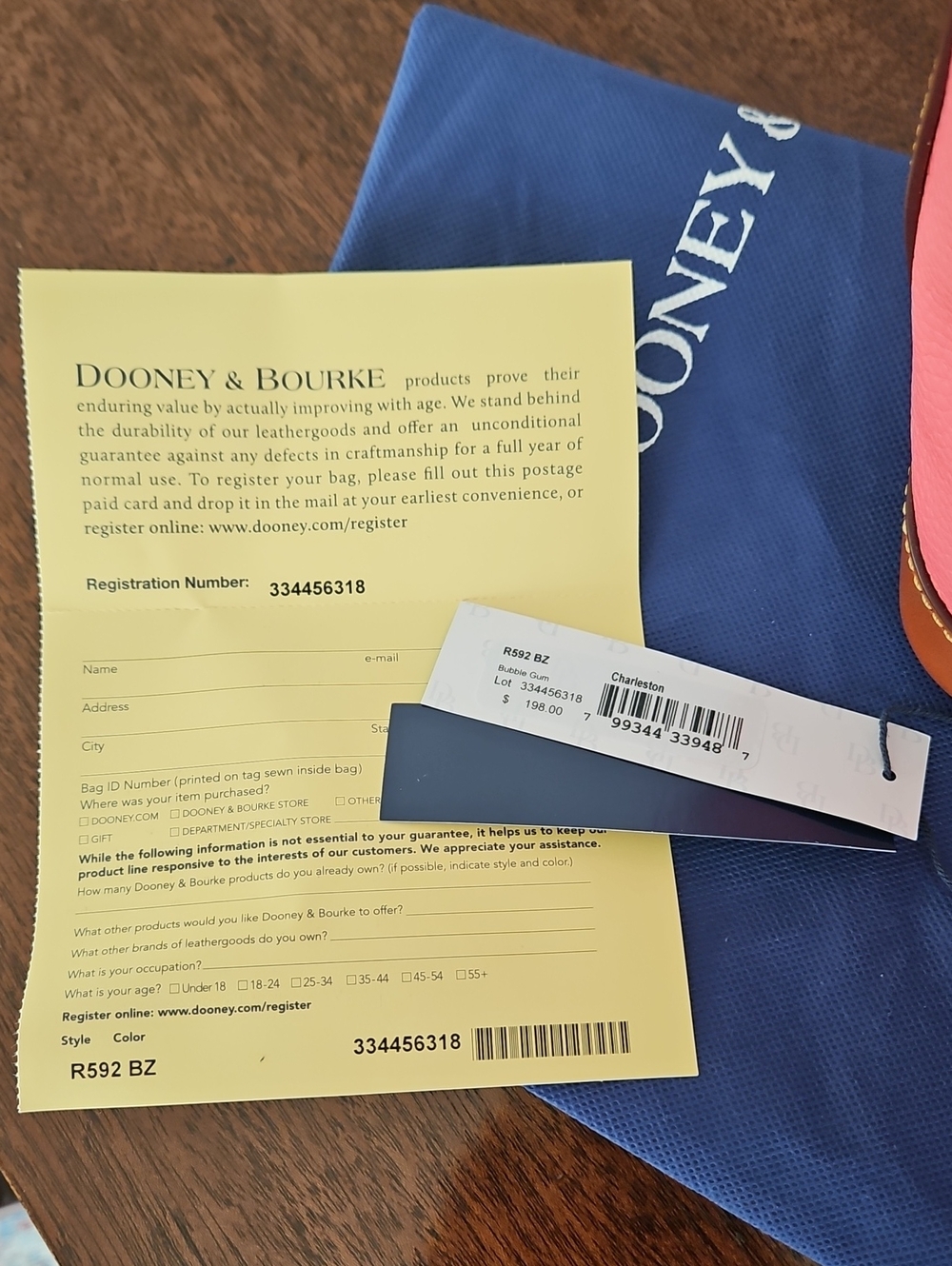 🌺 BIG WEEKEND SALE Dooney & Bourke Bubble Gum Charleston Pebble Leather Shopper - Picture 3 of 16